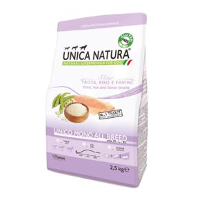 Unica Natura Mono All Breeds Forelle - для взрослых собак средних и крупных пород с форелью
