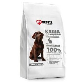 MYBESTIE Классик Каша с пшеном и крольчатиной для щенков