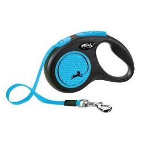 Рулетка Flexi New Classic Neon M трос, до 20 кг / 5м ТРОС