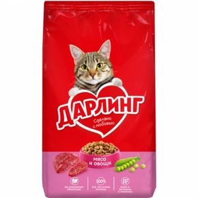 Дарлинг сухой корм для кошек с мясом по-домашнему и овощами