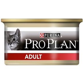 PRO PLAN® Adult для взрослых кошек С ИНДЕЙКОЙ (банка) 85 гр.