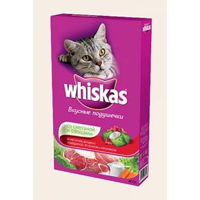 Whiskas® Корм для кошек аппетитное ассорти с овощами и сметаной