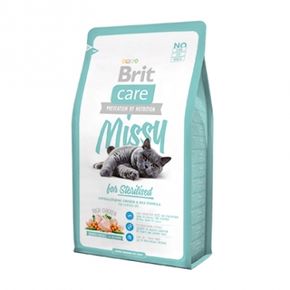 BRIT Care Cat Missy for Sterilised - гипоаллергеннный корм с курицей и рисом для стерилизованных кошек и кастрированных котов