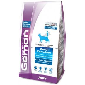 GEMON STERILIZED Complete Cat Adult with TUNA & SALMON (Гемон Эдалт Туна Сальмон) - для взрослых кошек с тунцом, лососем и рисом