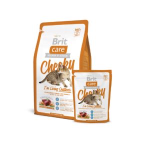 BRIT Care Cat Cheeky I'm Living Outdoor -Гипоаллергенный корм с олениной и рисом для взрослых кошек, живущих дома