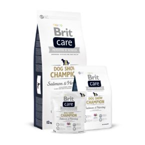 Brit Care Dog Show Champion гипоаллергенный корм с лососем и сельдью для поддержания шоу-собак в отличной форме