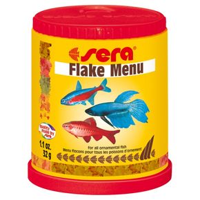 SERA Granulate Menu,150 ml, 32g - Набор разнообразных хлопьевидных кормов.