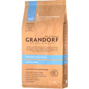 GRANDORF DOG White Fish&Rice ALL BREEDS - для собак всех пород с белой рыбой, низкозерновой