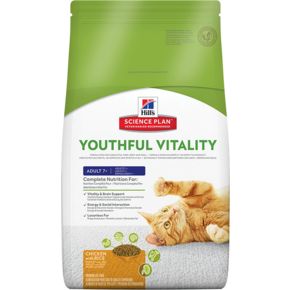 Hill's Science Plan Youthful Vitality Chicken&Rice Mature Adult 7+ сухой корм для кошек старше 7 лет с курицей и рисом