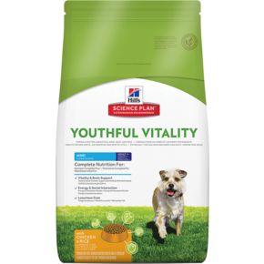 Hill's Science Plan Canine Mature Adult 7+ Youthful Vitality MINI Chicken&Rice для пожилых собак (7+)мелких пород для поддержания здоровья иммуной системы и активности головного мозга, с курицей и рисом