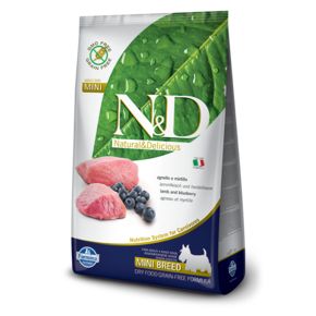 Farmina N&D Prime DOG LAMB & BLUEBERRY ADULT MINI- беззерновой для взрослых собак мелких пород с ягненком и черникой
