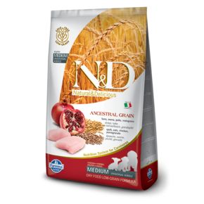 Farmina N&D Ancestral Grain Dog Chicken & Pomegranate Puppy MEDIUM/MAXI - для щенков