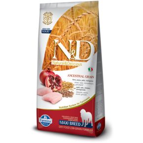 Farmina N&D LOW GRAIN DOG CHICKEN & POMEGRANATE ADULT MAXI- для взрослых собак крупных пород с курицей и гранатом