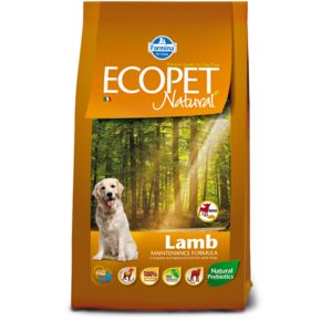 Farmina ECOPET NATURAL LINE ADULT MEDIUM LAMB- для взрослых собак средних пород с проблемами пищеварения и аллергией.