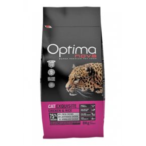 Optimanova ADULT EXQUISITE CHICKEN & RICE (Оптима Нова Экскьюзит Чикен) корм для взрослых привередливых кошек с курицей и рисом НОВЫЙ СОСТАВ