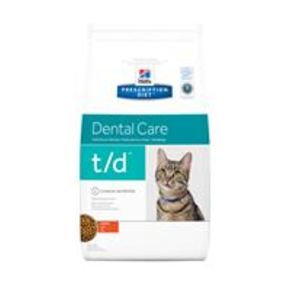 Hill's Prescription Diet t/d Dental Care сухой корм для кошек с курицей гигиена полости рта