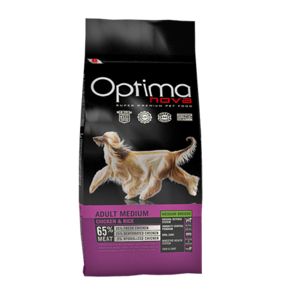 Optima Nova ADULT MEDIUM CHIKEN & RICE (Оптима Нова Медиум Чикен) для собак средних пород с курицей и рисом