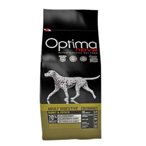 Optima Nova VET Grain Free ADULT DIGESTIVE RABBIT (Кролик) & POTATO - беззерновой корм для собак с проблемами пищеварения с кроликом и картофелем НОВЫЙ СОСТАВ
