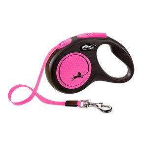 Рулетка Flexi New Classic Neon S лента до 15 кг / 5м ЛЕНТА