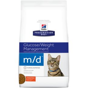 Hill's Prescription Diet m/d Diabetes/Weight Management сухой корм для кошек с курицей при сахарном диабете