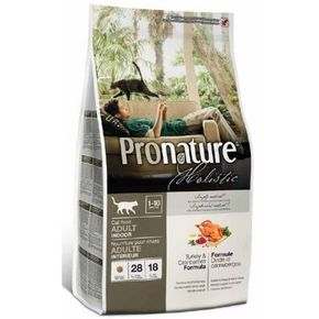Pronature Holistic Indoor Turkey & Cranberries - для домашних кошек с индейкой и клюквой