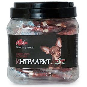 Green Qzin ИНТЕЛЛЕКТ МИНИКИ (Сушеное утиное мясо на сурими для мини пород) 440гр