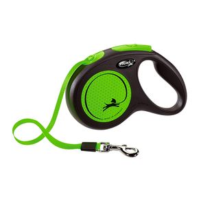 Рулетка Flexi New Classic Neon M лента, до 25кг/ 5м