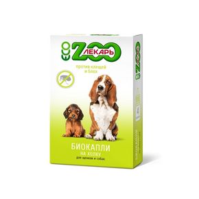 БИОкапли на холку ЭКО ZOOЛЕКАРЬ для собак и щенков