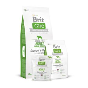 Brit Care Dog Grain-free Adult Salmon & Potato Large Breed для взрослых собак c лососем и картофелем