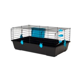 VOLTREGA КЛЕТКА для КРОЛИКА 520 цвет черный - складная 80x46x35 см