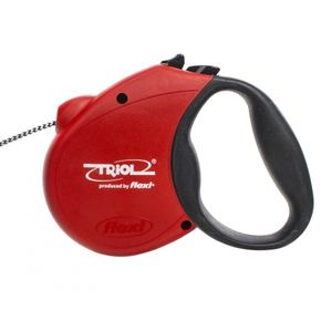 Поводок-рулетка для собак Triol Flexi FDL010 Standard Soft Red M 5м до 20кг, трос