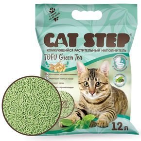 Cat Step Tofu Green Tea растительный комкующийся