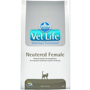 Farmina Vet Life Cat NEUTERED FEMALE Полнорационное и сбалансированное питание для стерилизованных кошек