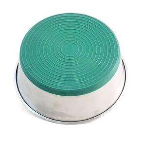 Triol 1703 Миска металлическая на резинке утяжеленная GREEN