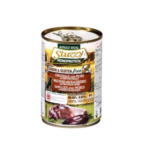 Stuzzy (Стуззи) Monoprotein Консервы для собак. Кабан с ежевикой и прованскими травами. Банка 400 гр