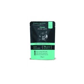 Fitmin Паучи для стерилизованных кошек лосось 85 г