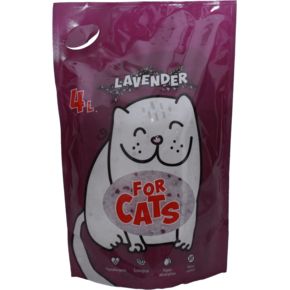 FOR CATS, силикагелевый наполнитель с ароматом лаванды