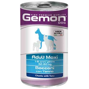 GEMON MAXI ADULT TUNA Косервированный корм для собак крупных пород с тунцом 1250 гр.