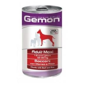 GEMON DOG MAXI ADULT BEEF/RICE Консервированный корм для собак крупных пород (говядина/рис) 1250 гр