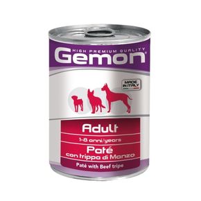 GEMON DOG ADULT PATE BEEF TRIPE Консервированный корм для собак (паштет) говяжий рубец. (400 гр)