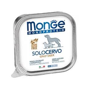 MONGE DOG SOLO DEER Монопротеиновый консервированный корм для собак с олениной