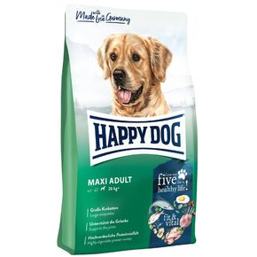 Happy Dog Maxi Adult -Хэппи Дог Макси Эдалт - (домашняя птица, лосось, рыба, ягненок, мидии) - Корм для взрослых собак крупных пород от 26 кг с нормальным уровнем активности.