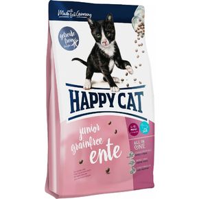 Happy Cat Junior Land-Ente (Утка) 36/18,5 для котят от 4 до 12 месяцев с уткой, без злаков