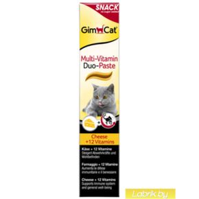 Gimcat - 421025GC Паста мультивитаминная для кошек, сыр + 12 витаминов