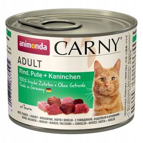 Animonda Carny Adult (с говядиной, индейкой и кроликом)