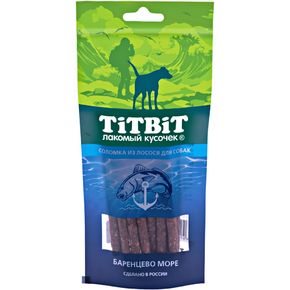 Titbit Лакомство для собак - Соломка из лосося, 75 гр