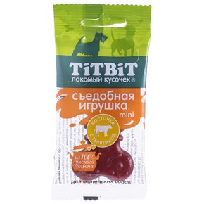 TitBit Съедобная игрушка косточка Mini, 23 гр