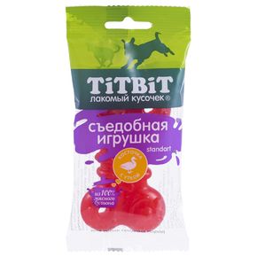 TitBit Съедобная игрушка косточка Standart, 67 гр