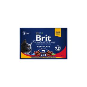 Паучи Набор Brit Premium Meat Plate Мясная тарелка,4*100г