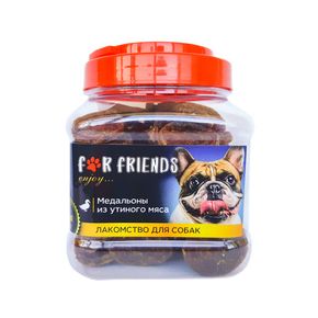Лакомство For Friends Медальоны из утиного мяса , 500 г,